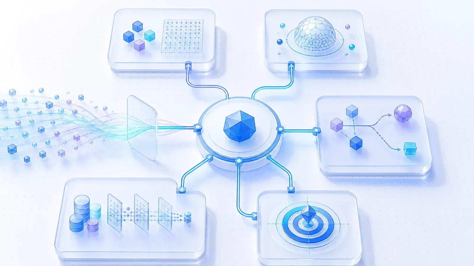 Map connecting an AI business problem to inputs, outputs, boundaries, exceptions, and acceptance criteria